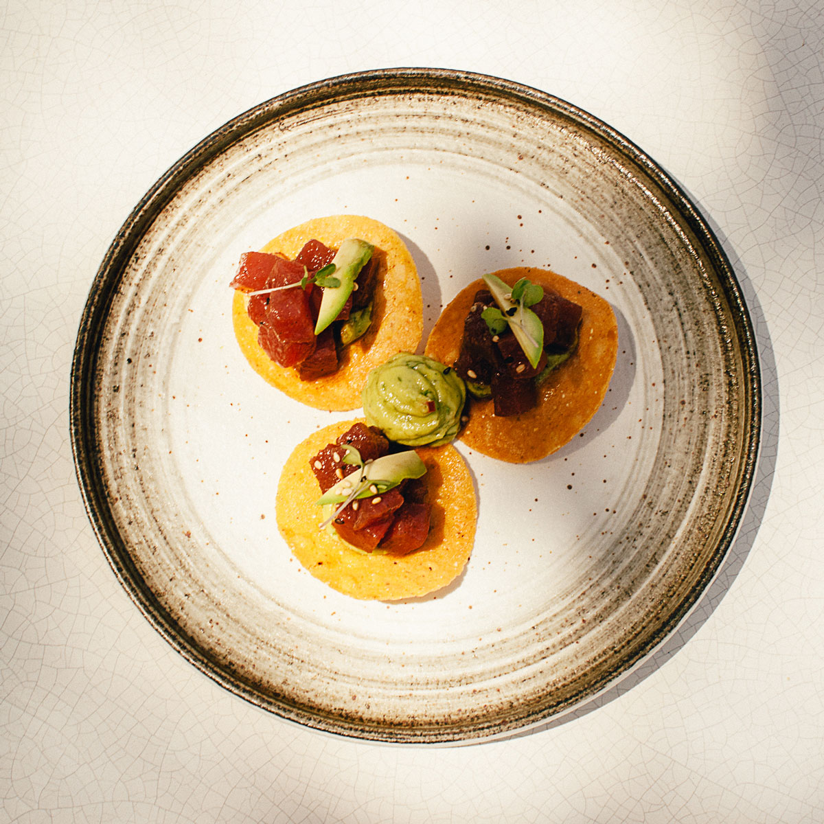 Tostaditas di Atun Beefbar Doha Menu