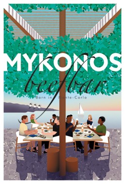 illustration josh beefbar mykonos