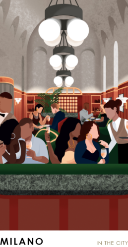 illustration beefbar milano