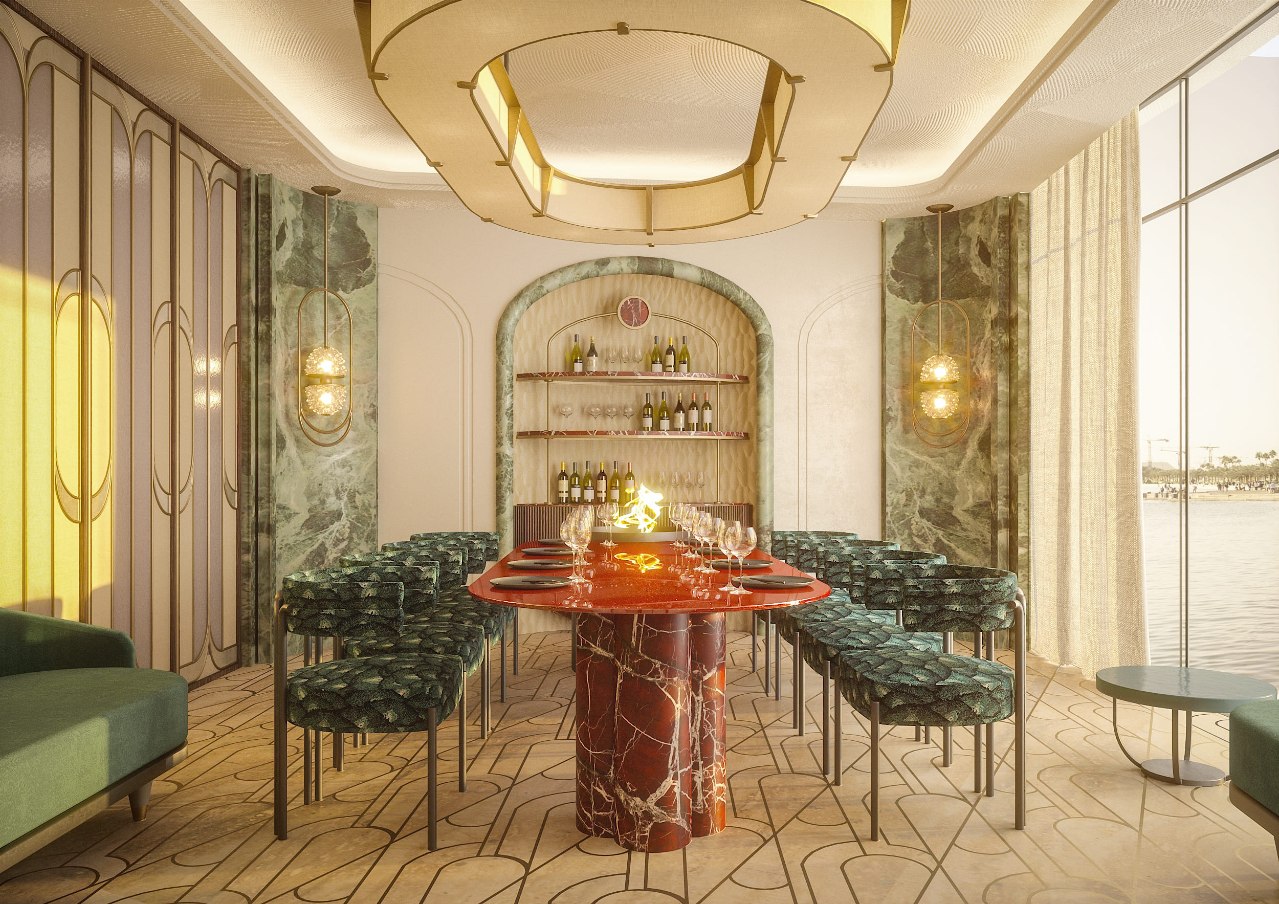 Beefbar Doha inside the Lusail Yacht Club Qatar