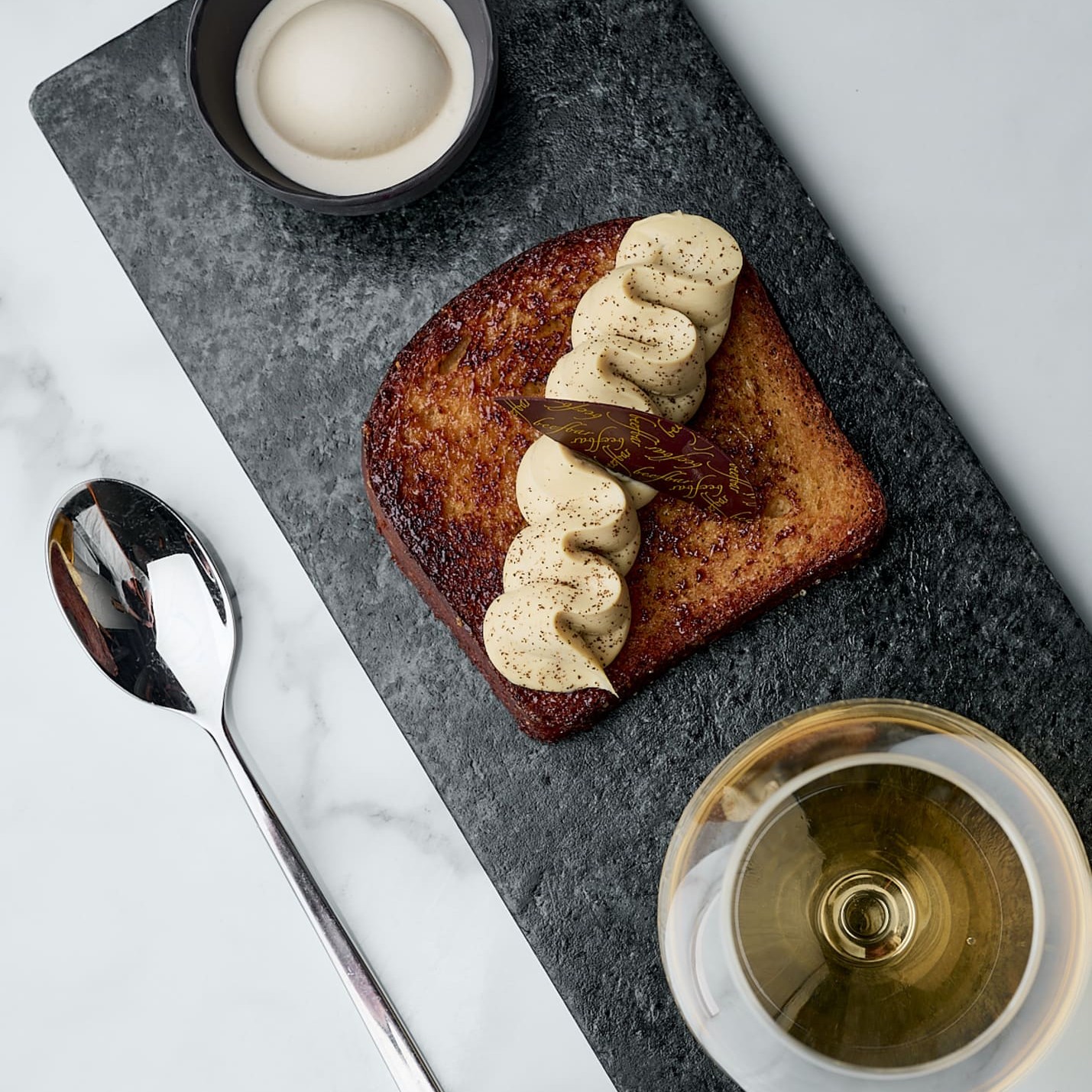 french toast with wine