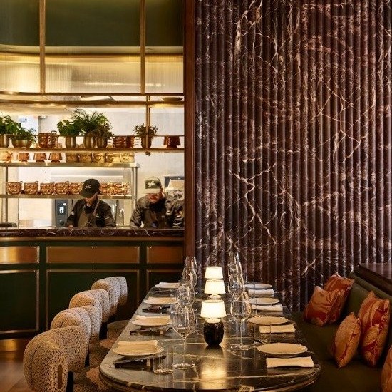 Beefbar New York restaurant interior design