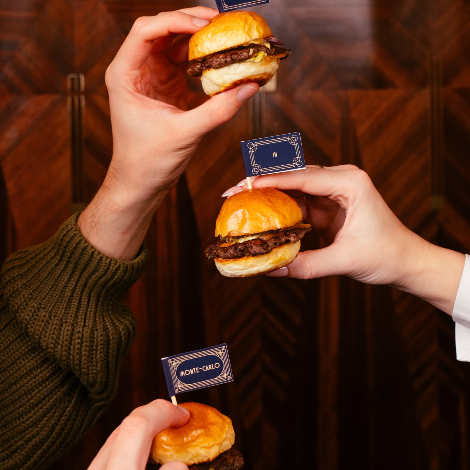 mini burger beefbar signature dish