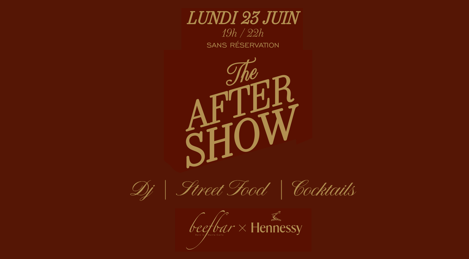 pop up after show hennessy 2025 event paris beefbar