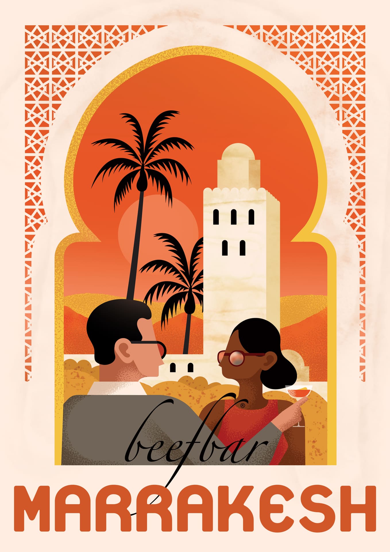 illustration beefbar marrakech