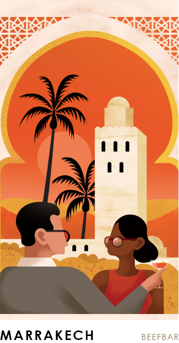 illustration beefbar marrakech