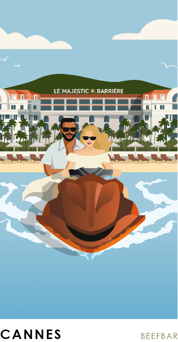 illustration beefbar cannes