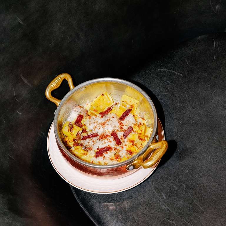 creamy pasta copper pan luxembourg restaurant