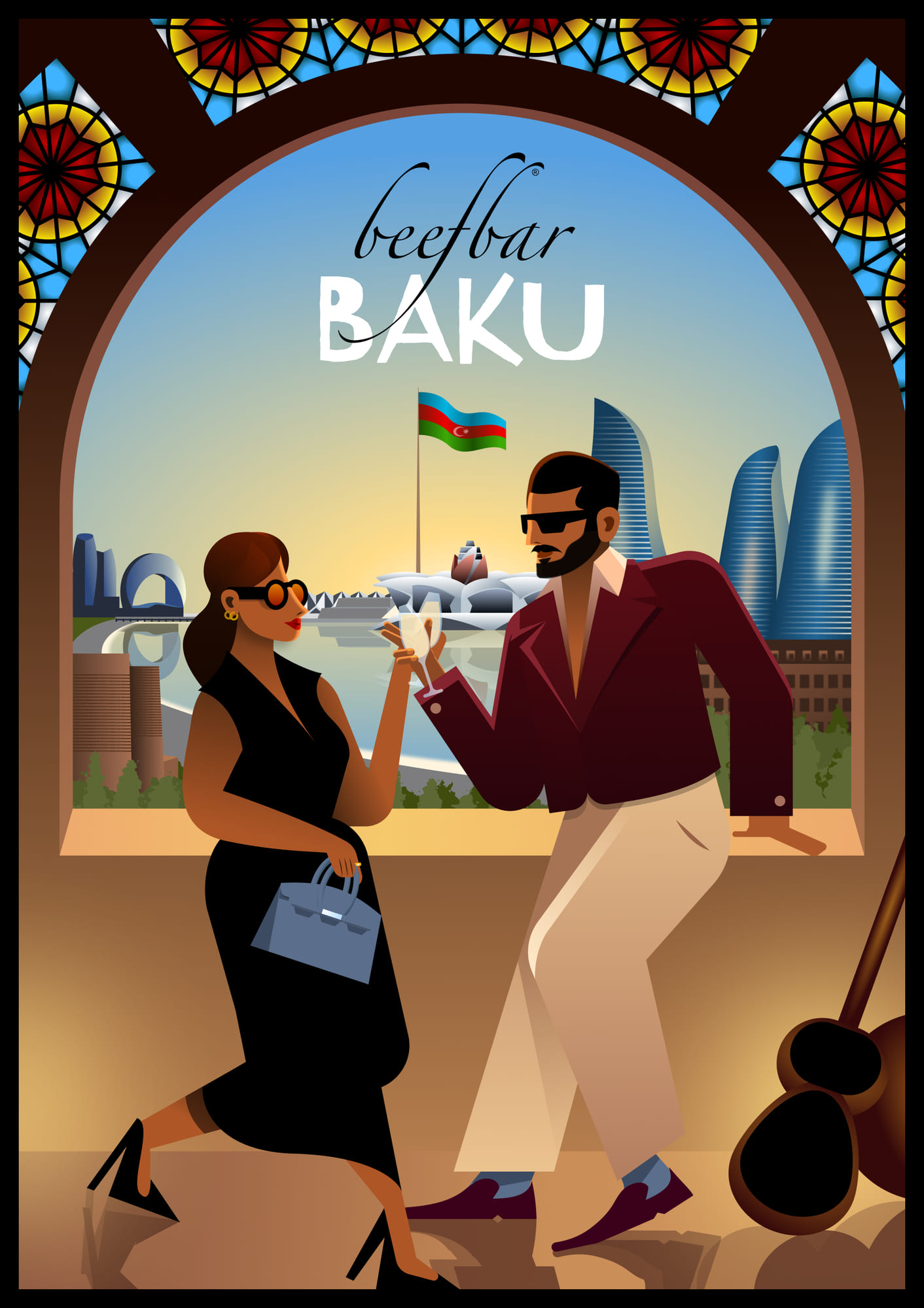 beefbar baku illustration