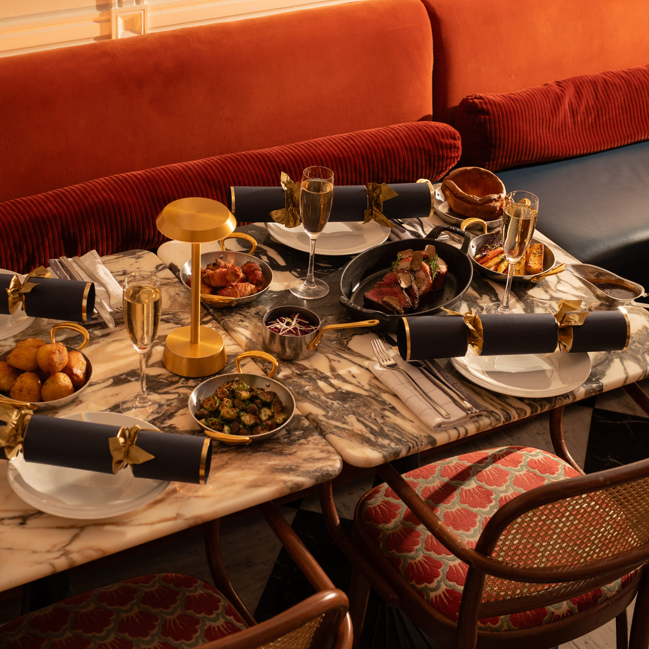 christmas table petit beefbar edinburgh